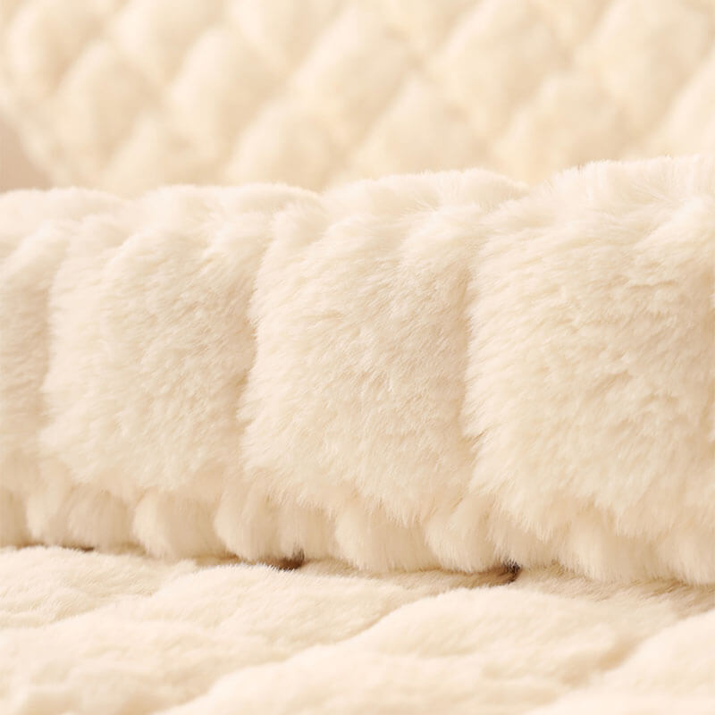 Copertura per divano in morbido biscotto in peluche antiscivolo