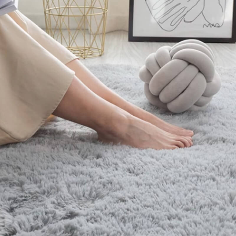 Tappeto per animali domestici in peluches tinta unita chic e accogliente