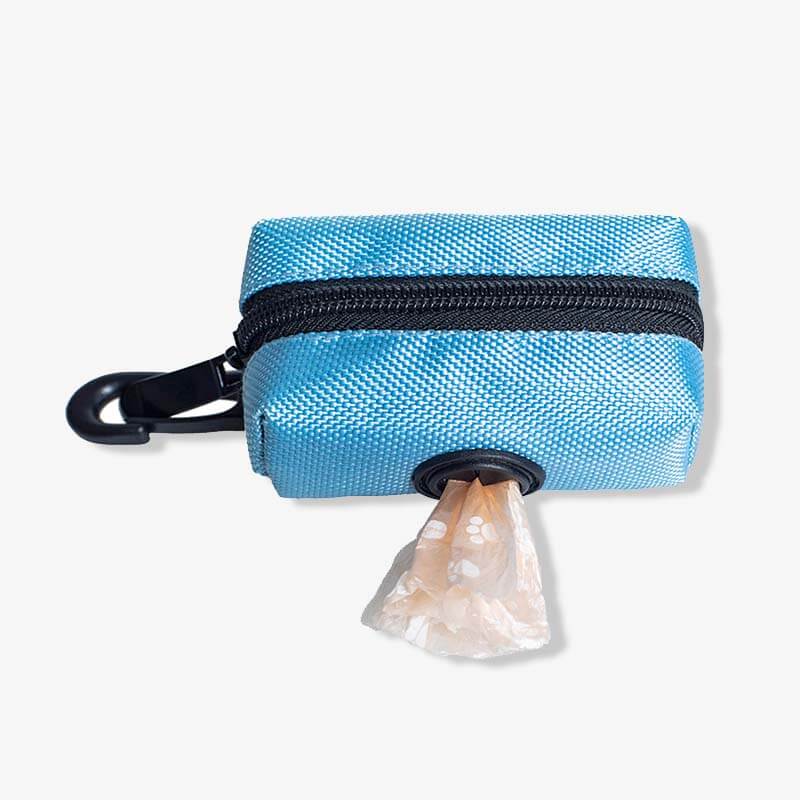 Borsa per passeggiate con cani in tessuto Oxford portatile, dispenser per sacchetti per rifiuti per cani
