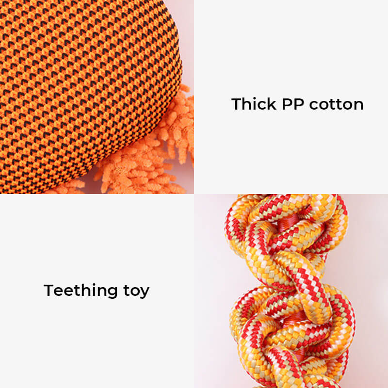 Giocattolo interattivo per cani a corda squeaky - Serie animali