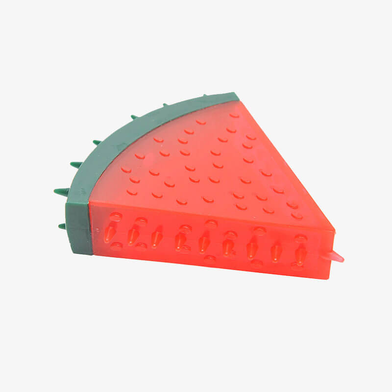 Giocattolo per cani a forma di frutta congelata riempito d'acqua in gomma da dentizione