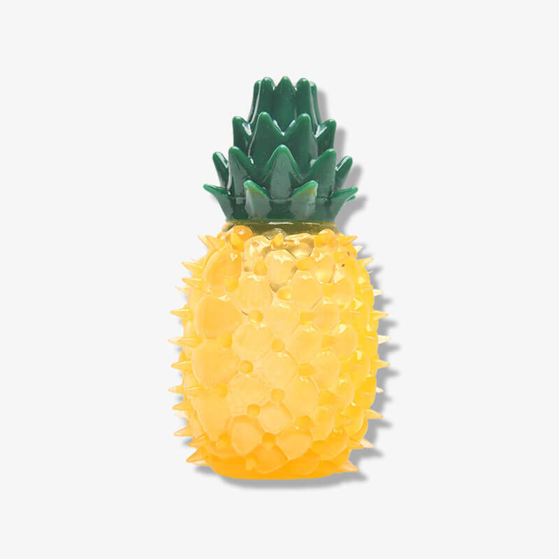 Giocattolo per cani a forma di frutta congelata riempito d'acqua in gomma da dentizione