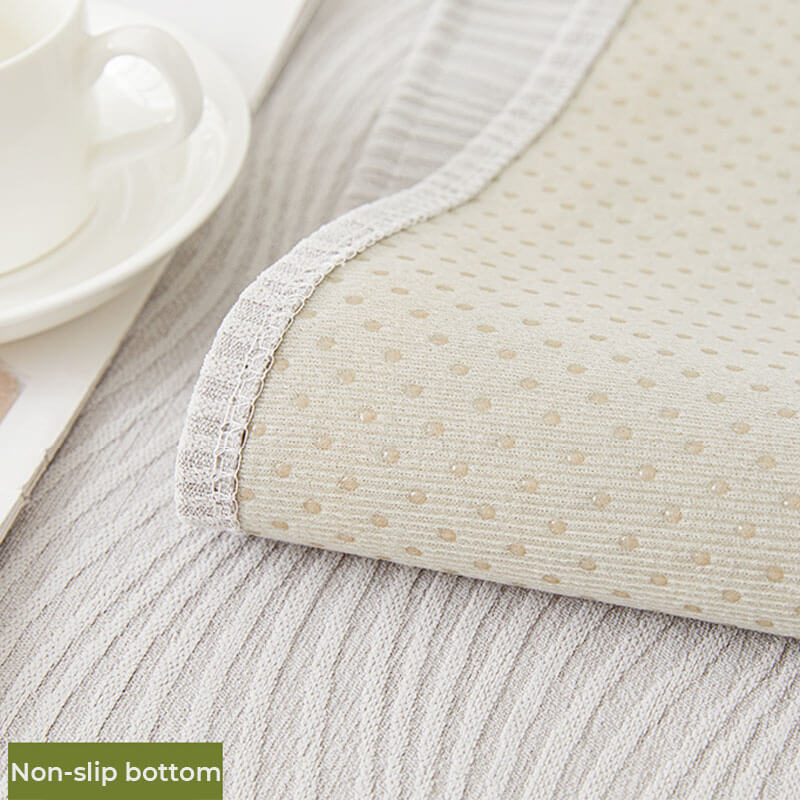 Copertura per divano in chenille morbido con texture a legno anti-graffio