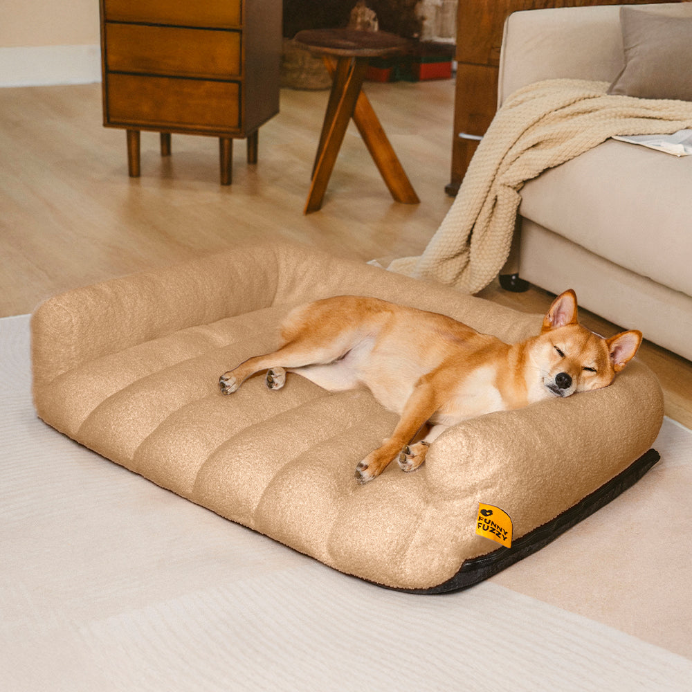 Cuscino ortopedico per cani con grande supporto morbido e testiera - Cloudy Napper