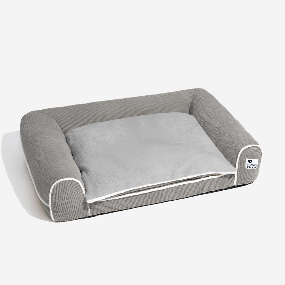 Divano Letto Ortodontico per Cani in Flanella Deluxe a Doppio Strato