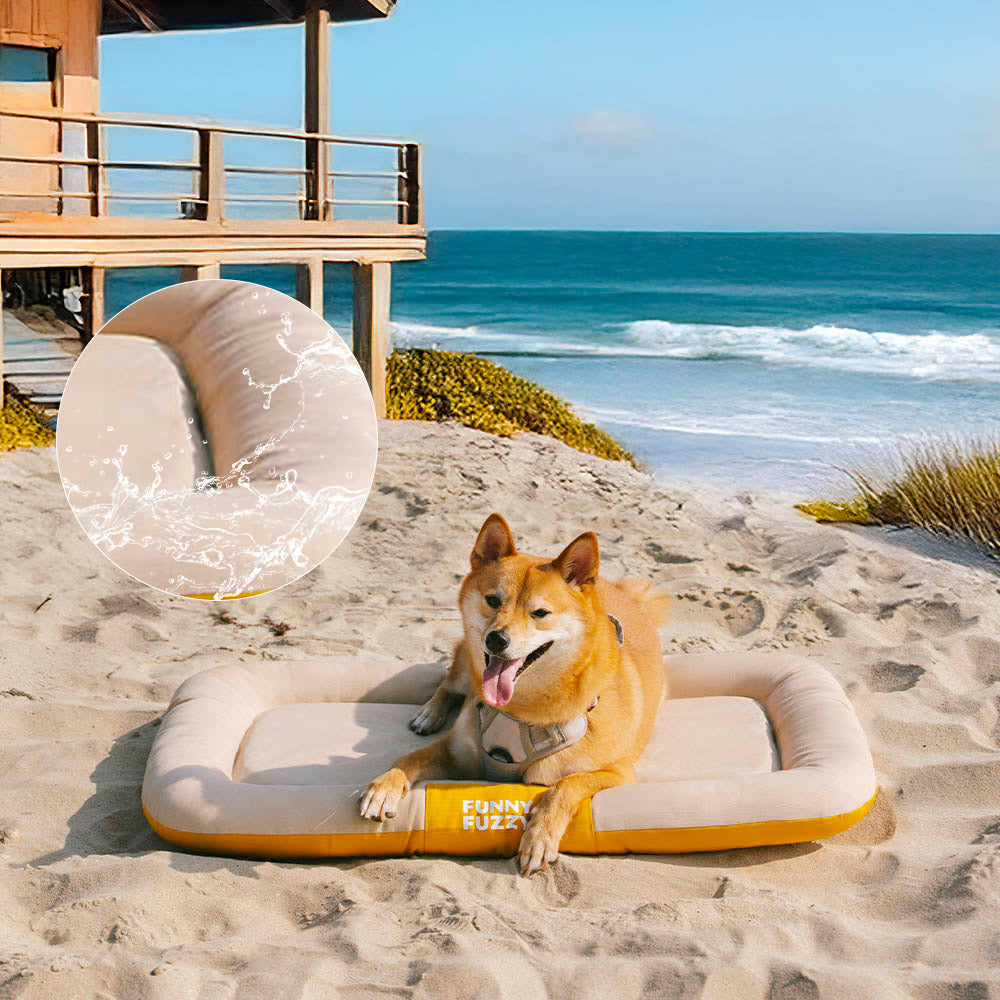 Tappetino ortopedico per cani resistente all'acqua e ai graffi, con colori a blocchi - Trek Lounge