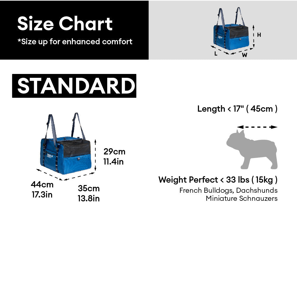 Seggiolino Auto Booster per Cani Sicuro Impermeabile e Trasportino per Animali - Gympet