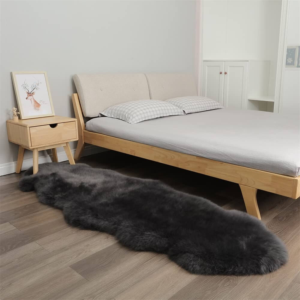 Tappeto in cashmere irregolare morbido e lungo in peluche - Comfort accogliente per la tua casa