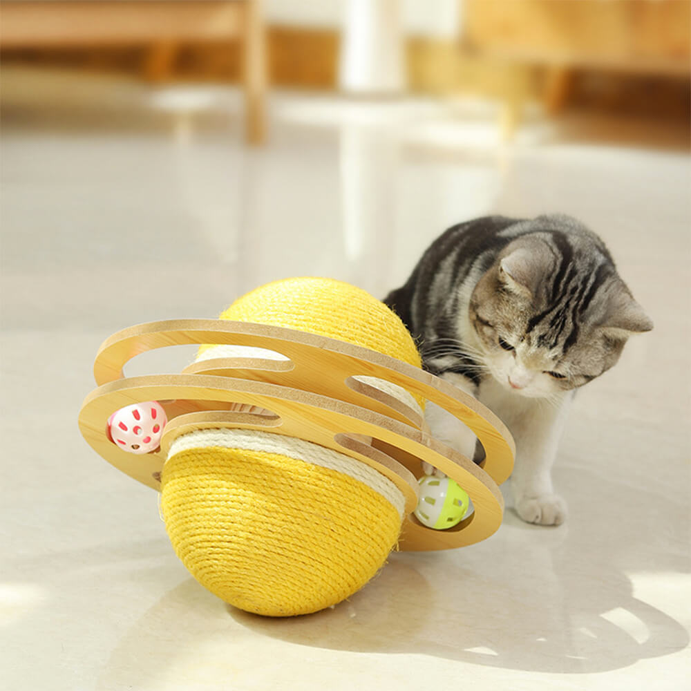 Palla di grattamento in sisal Giocattolo interattivo per gatti