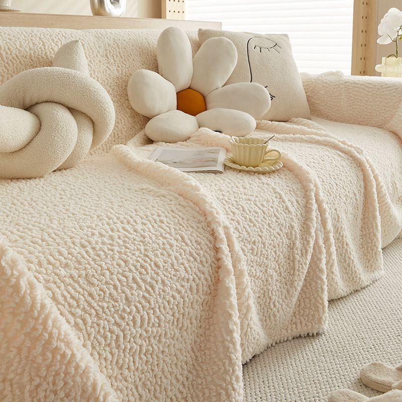 Cloud Texture Plush Chenille Durable Sofa Protector Couch Cover