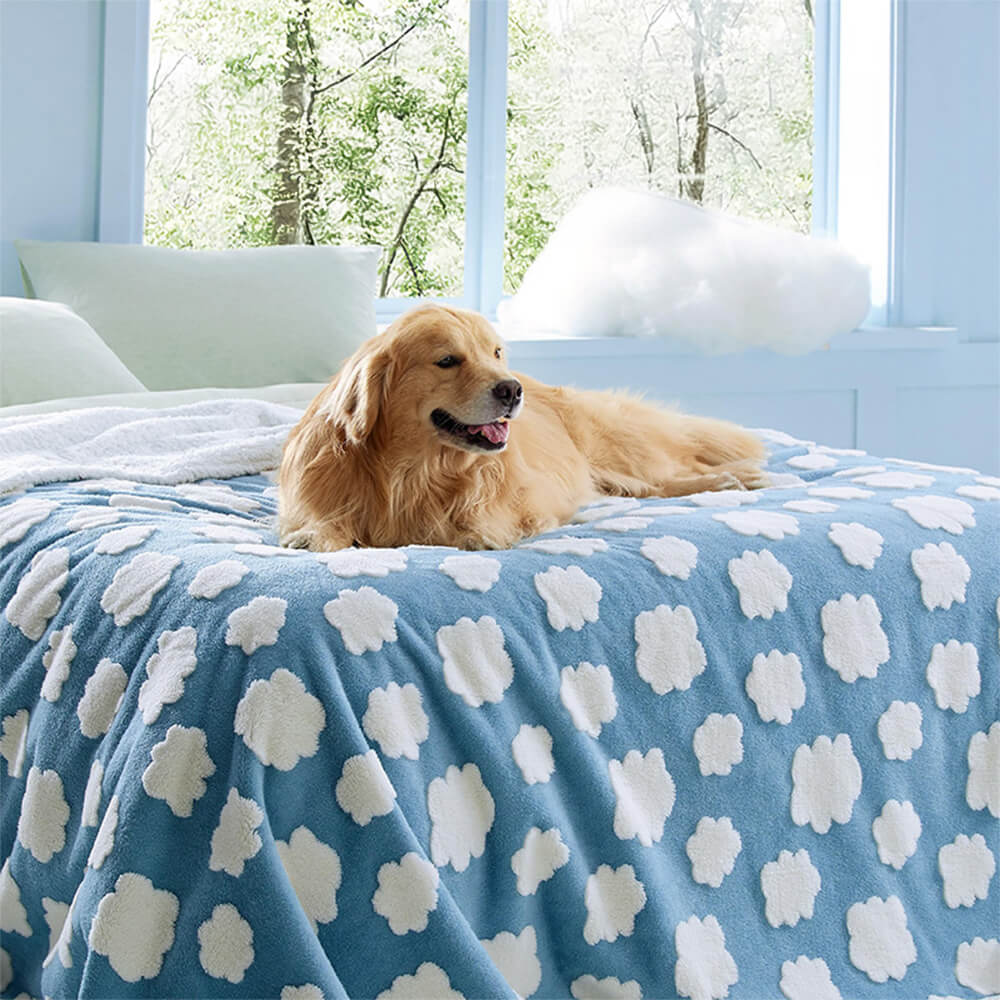 Coperta per cani Sherpa multifunzionale impermeabile con pelo di nuvola