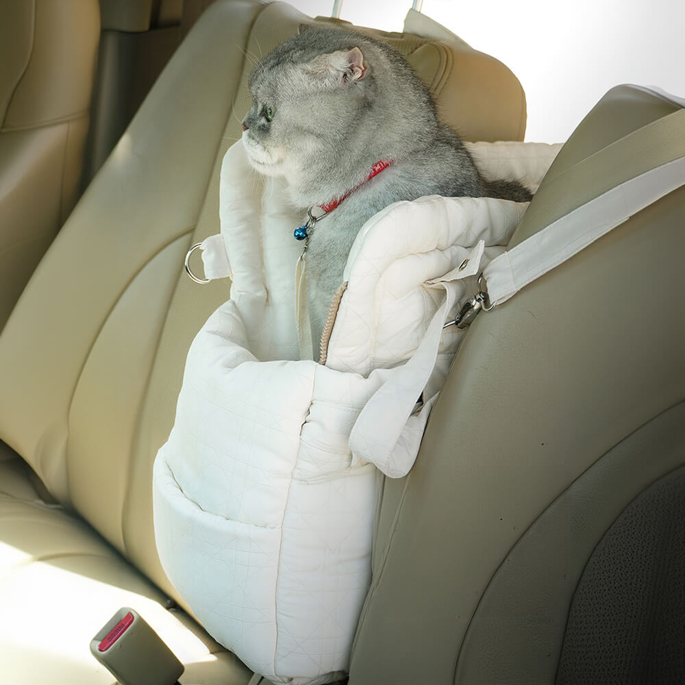 Sac de transport pour animaux de compagnie, Portable, polyvalent, sécurité, lit de siège de voiture pour chien