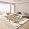 Tapis contemporain en cachemire de style crémeux