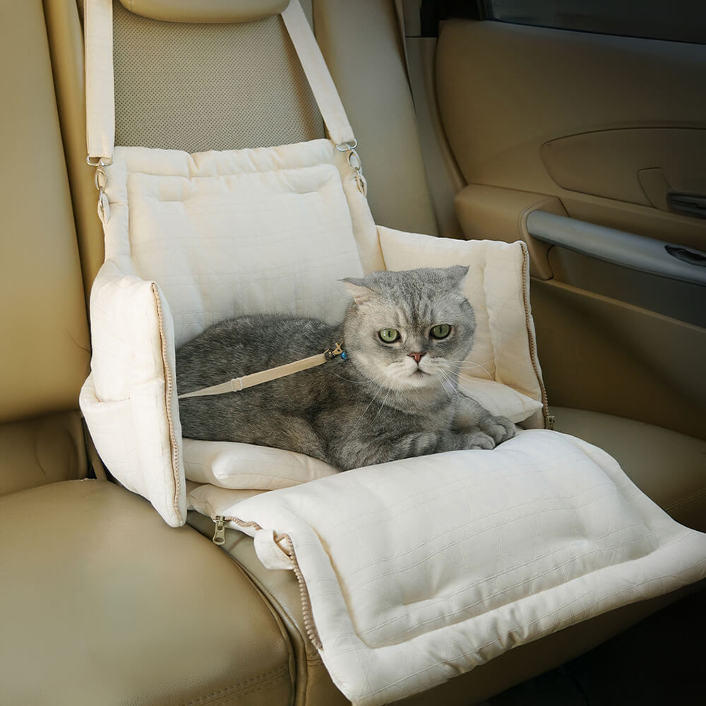 Borsa per animali domestici portatile multiuso con seggiolino auto per cani e letto