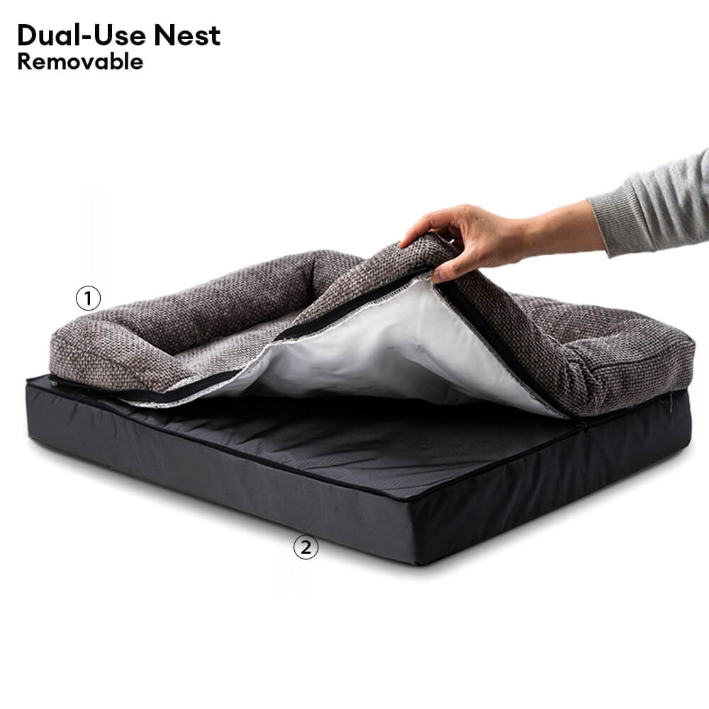 Spacious Cozy Durable Orthopedic Washable Dog & Cat Bed