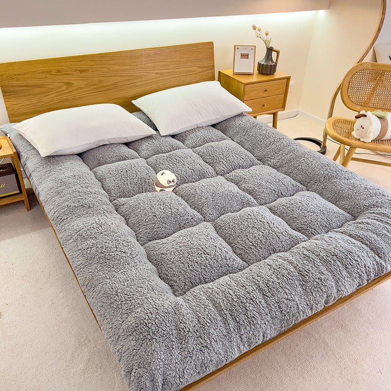 Large Cozy Lambswool Human Pet Mattress Topper