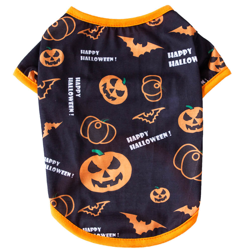 Serie de Halloween de nueva ropa estampada para mascotas