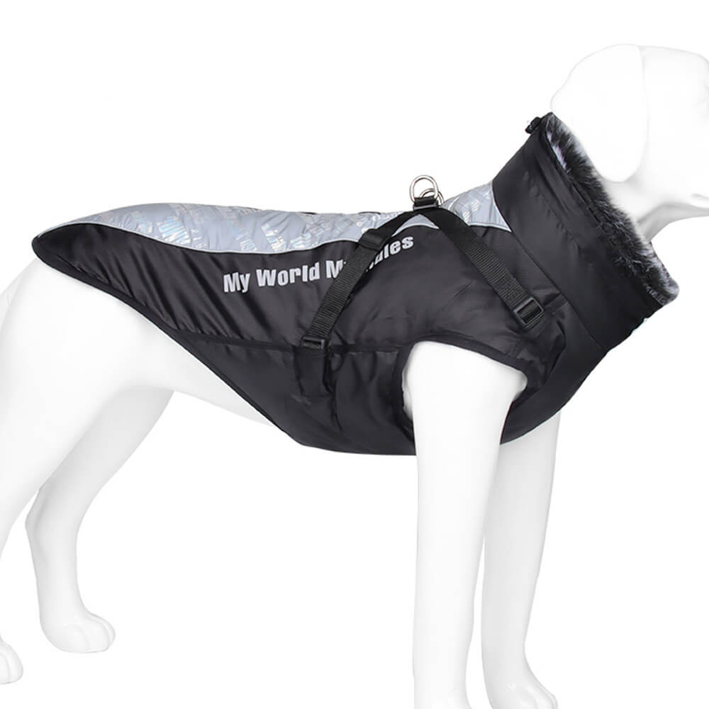 Reflective Windproof Winter Dog Coat - Ultimate Warmth and Safety for Large Dogs