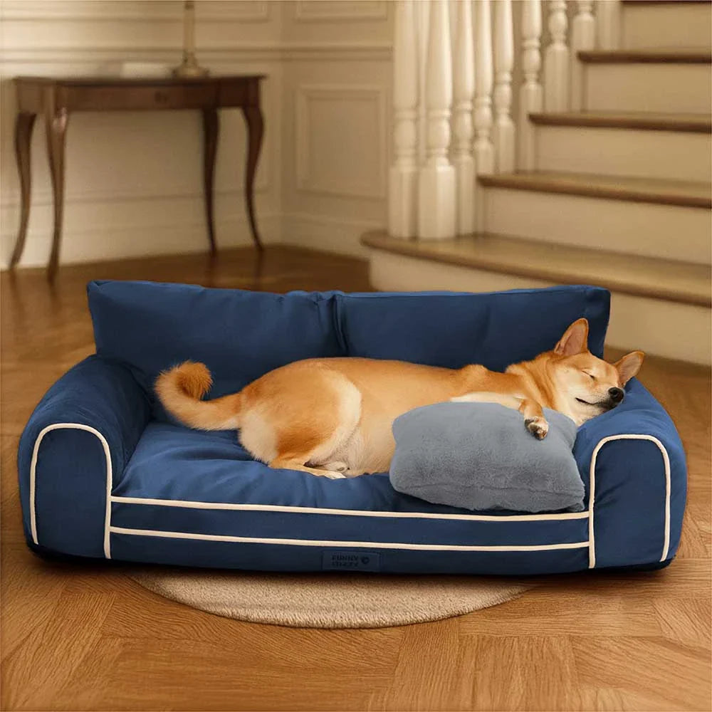Letto ortopedico per cani in velluto di seta di lusso con cuscino - RegalRest