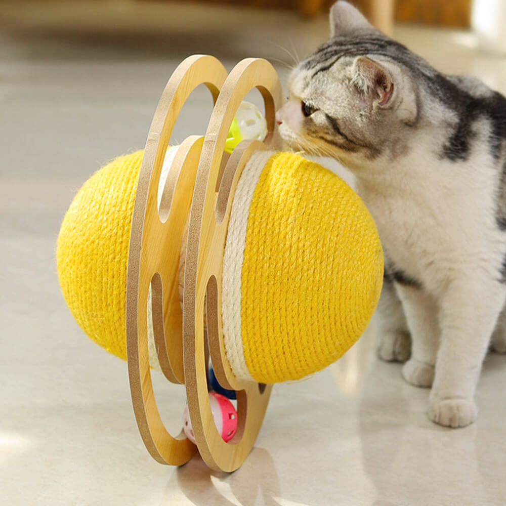 Palla di grattamento in sisal Giocattolo interattivo per gatti