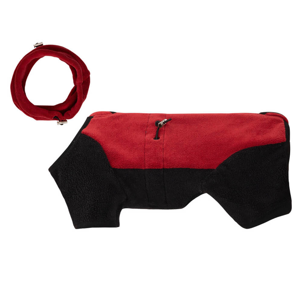 Full Coverage Polar Fleece Dog Onesie with Removable Collar