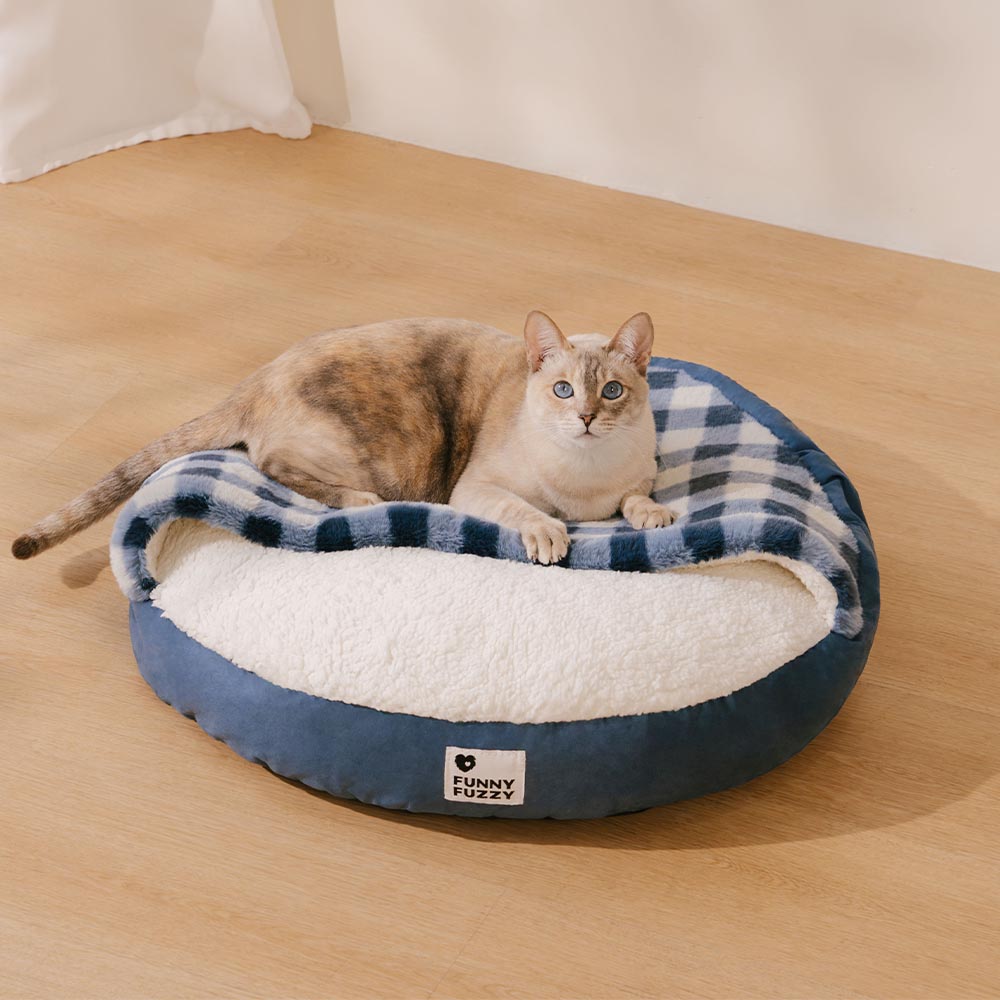 Letto rotondo per gatti ultra morbido e lavabile