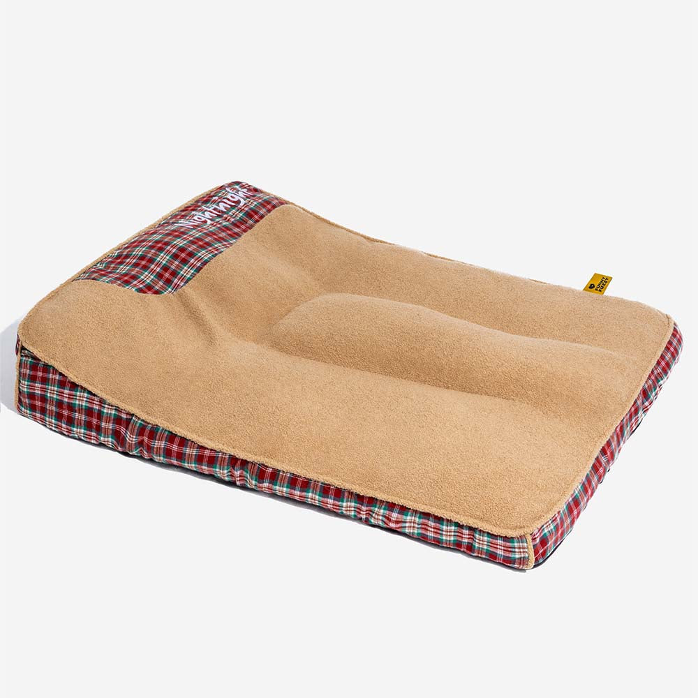Letto per cani rettangolare extra large lavabile in tessuto teddy fluffy - Buonanotte
