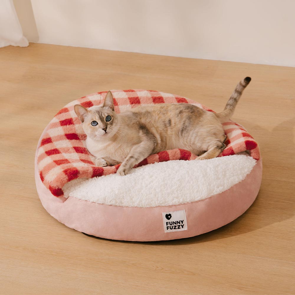 Letto rotondo per gatti ultra morbido e lavabile