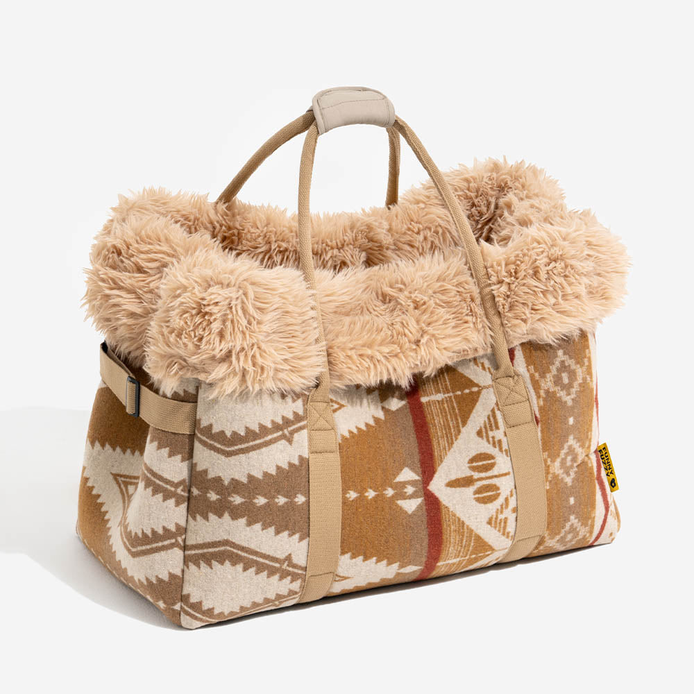 Trasportino per gatti indie boho reversibile e stagionale - Wondernap