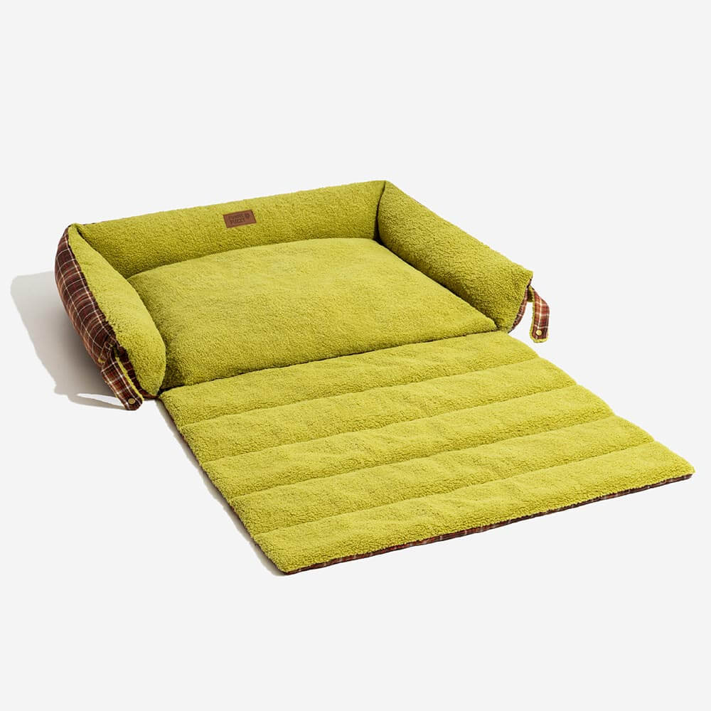 Coperte Piega Vintage Tartano Lavabili di Grande Dimensione per Cani - Avocuddle
