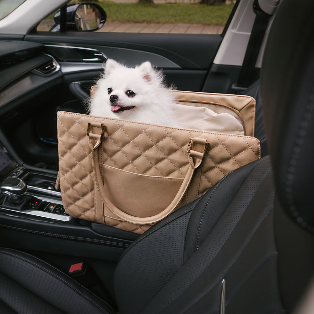 Borsa per animali da viaggio condivisa, grande, elegante, multifunzionale, per cani umani e cani - Coda errante