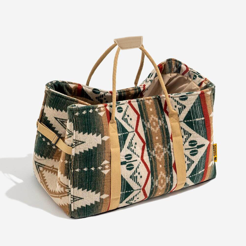 Trasportino per gatti indie boho reversibile e stagionale - Wondernap