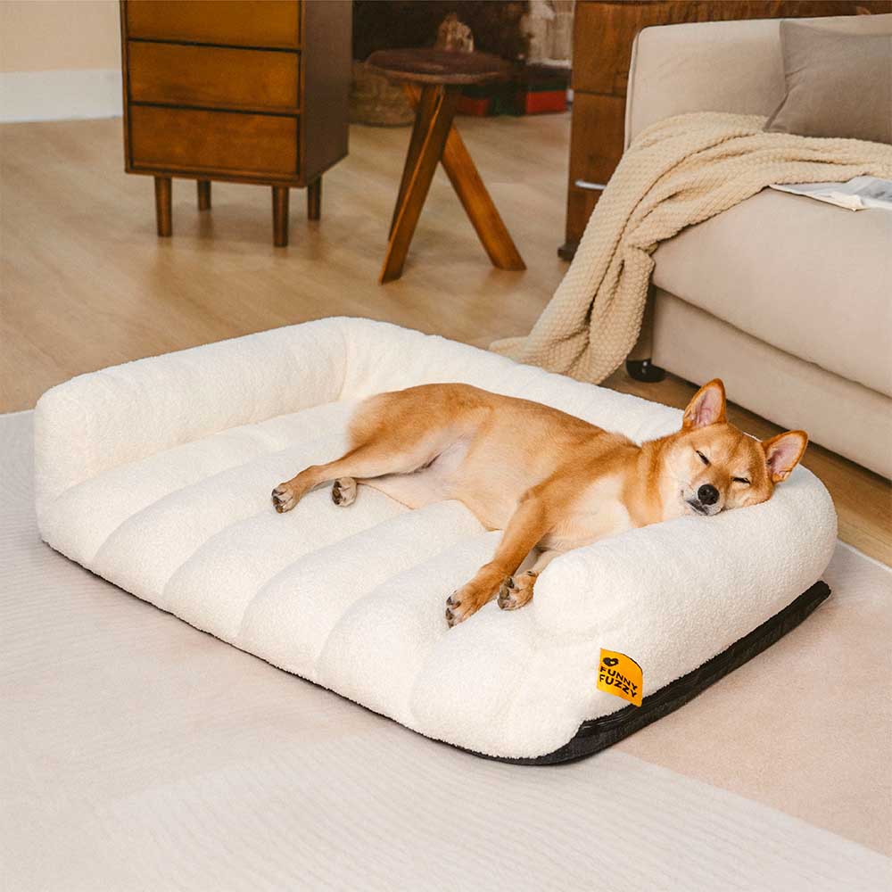 Cuscino ortopedico per cani con grande supporto morbido e testiera - Cloudy Napper