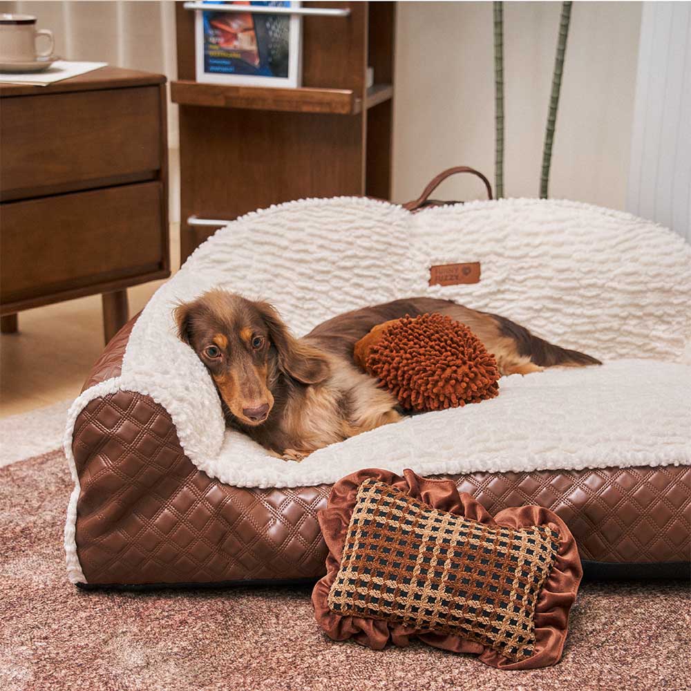 Cuscino Classico Accogliente per Cani - Divano per Cani Tipo Poltrona