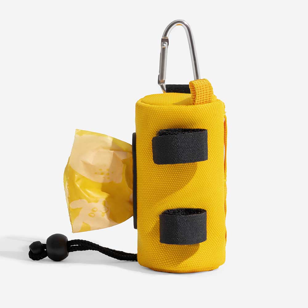 FUNNYFUZZY Guinzaglio Impermeabile con Dispenser di Sacchetti per Feces Attachabile - Flexi Walker