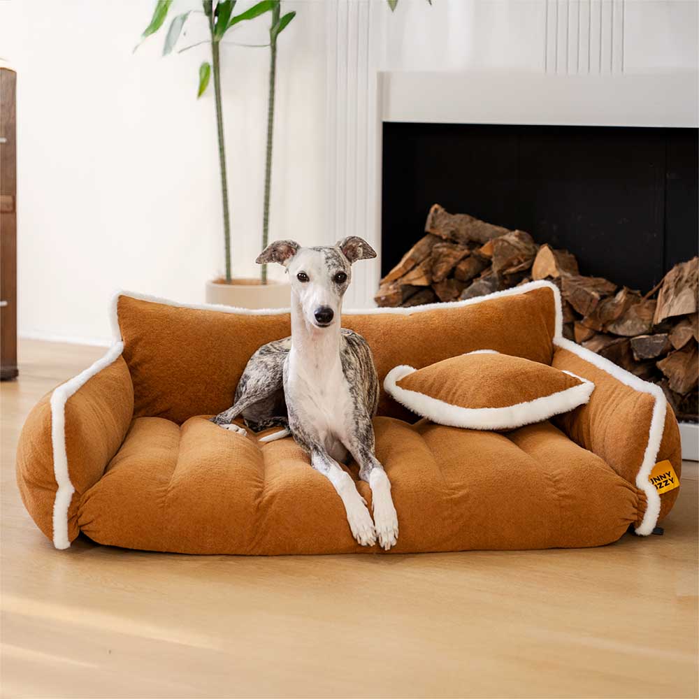 Fluffy Supportive Dog Sofa Bed - Cozy Space