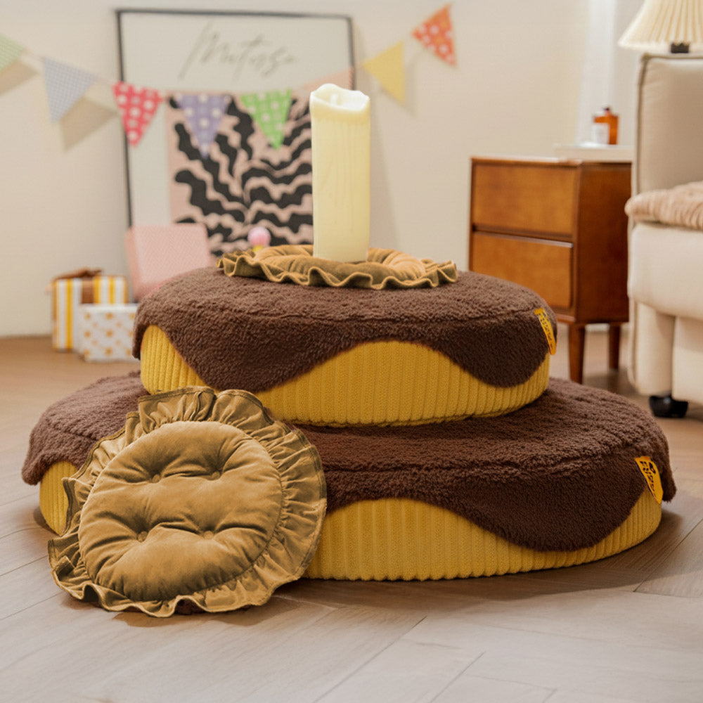 Letto ortopedico per animali domestici staccabile a forma di torta fluffy – DreamBake