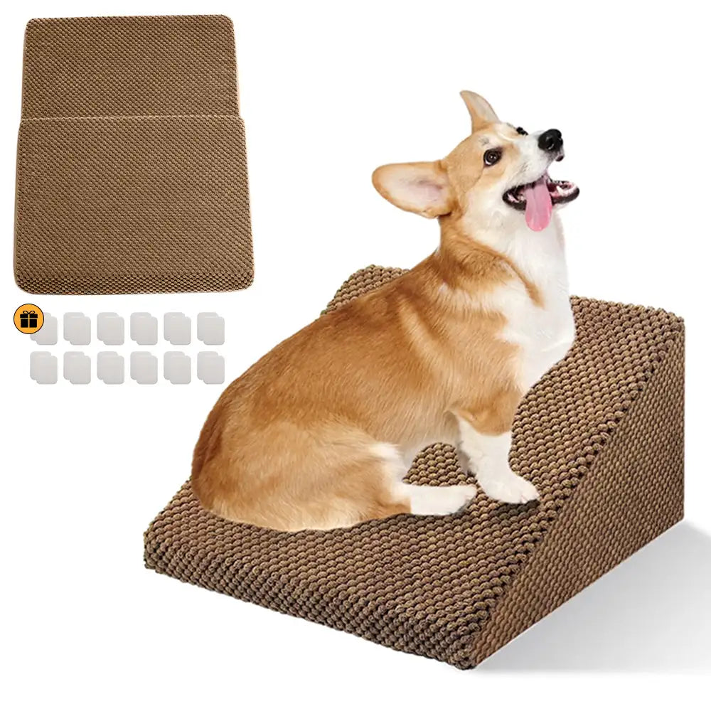 Rampe per cani in schiuma modulare con scalini per scale con velcro