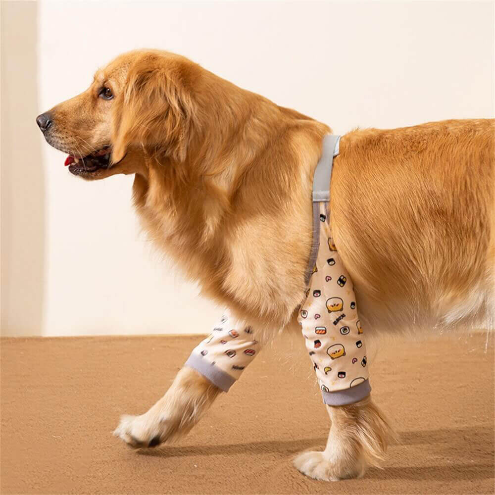 Patterned knee protector, anti-wear, large dog, pet leg cover