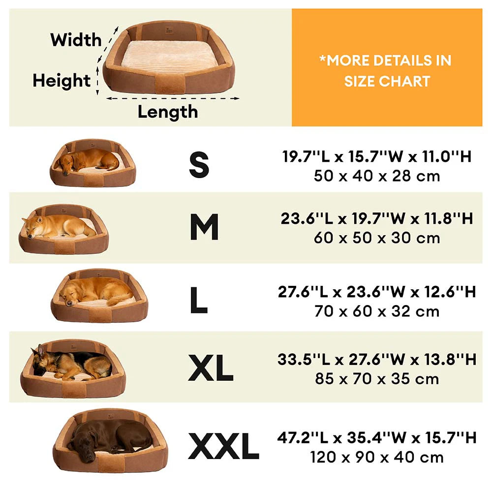 Divano per cani vintage grande accogliente e calmante