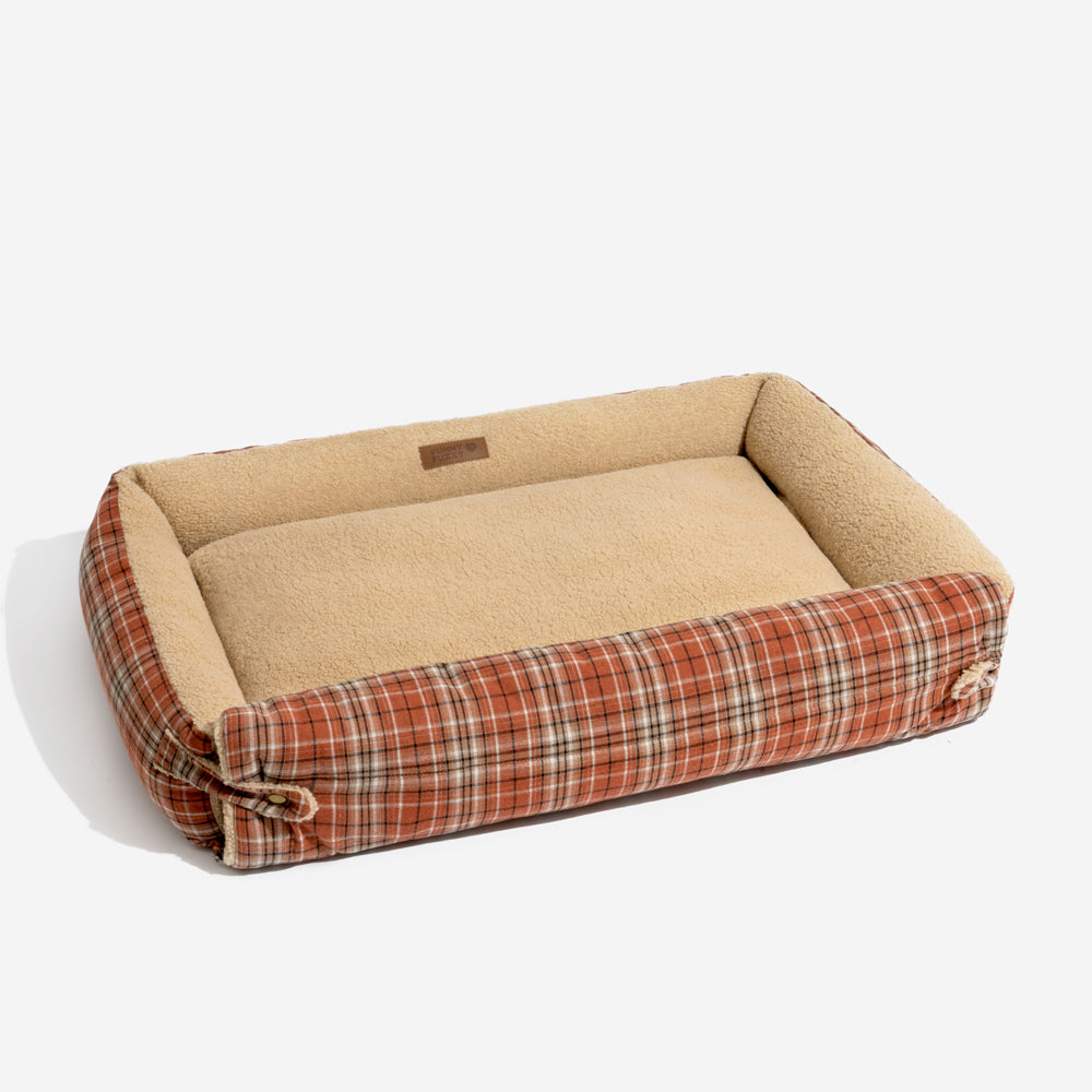Coperte Piega Vintage Tartano Lavabili di Grande Dimensione per Cani - Avocuddle