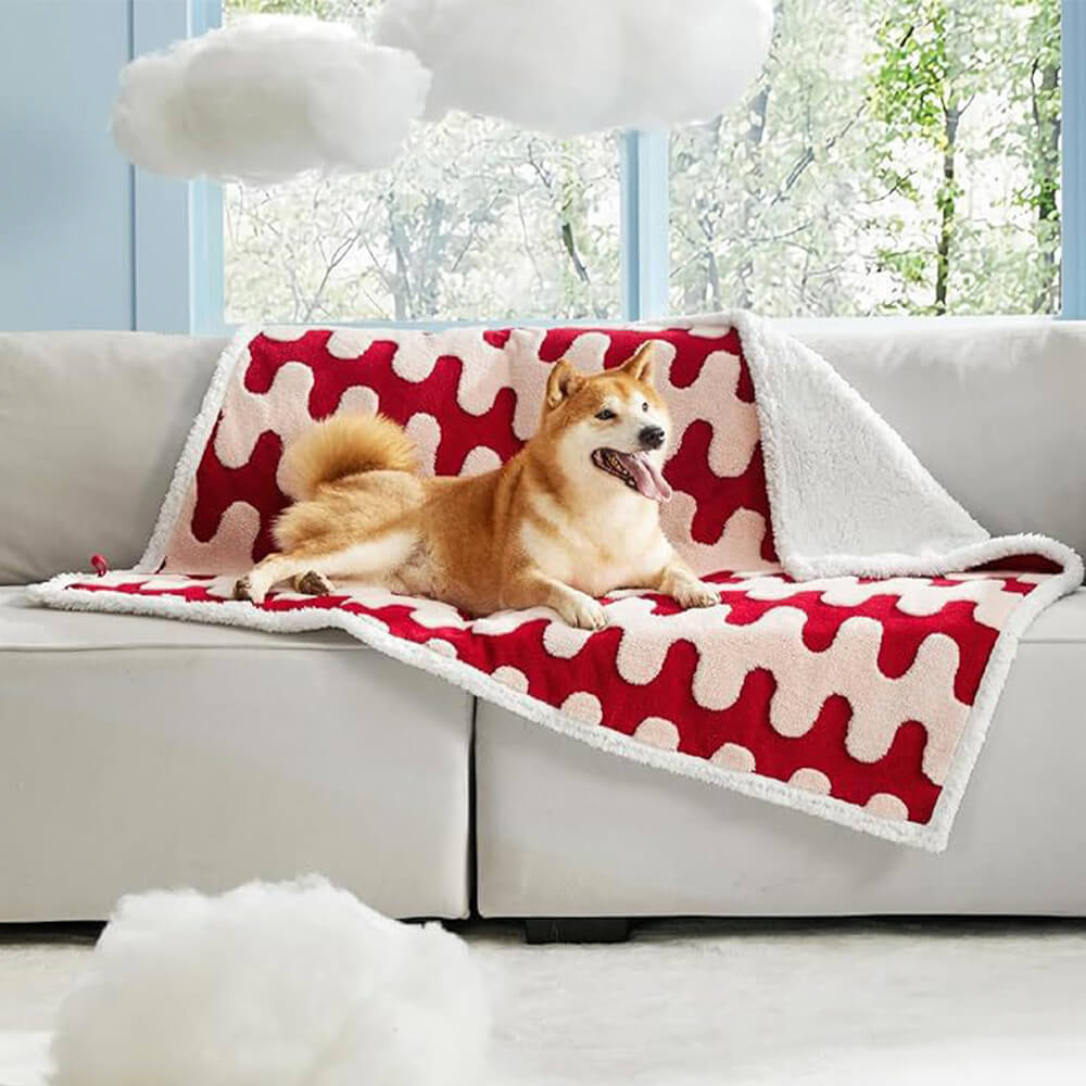 Coperta per cani Sherpa multifunzionale impermeabile con pelo di nuvola