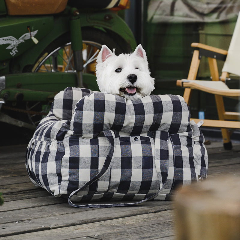 Lettino Auto Portatile per Cani Grandi con Sponde