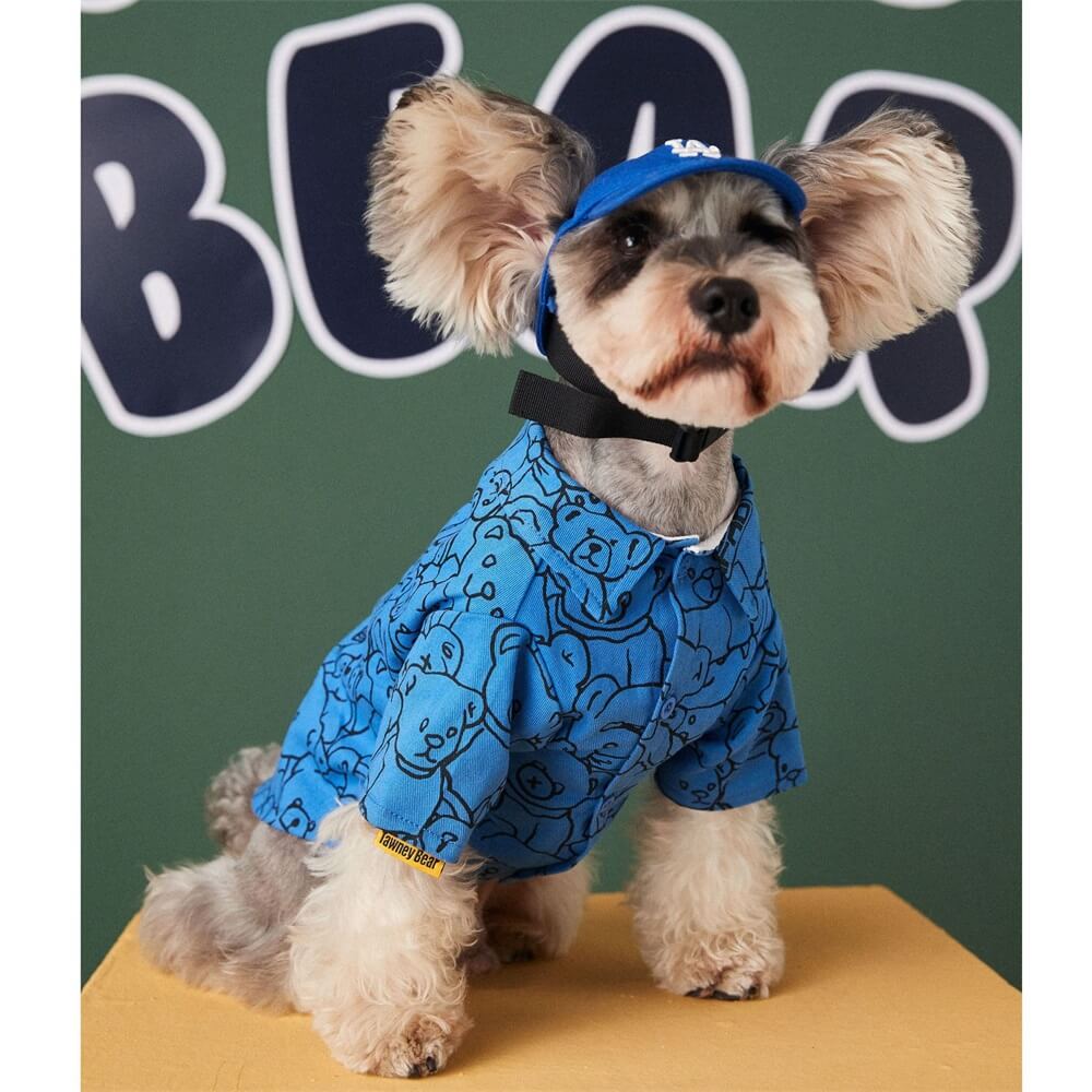 Dog Shirt Handsome and Cute Printed Fall Apparel with Two Legs for Pets