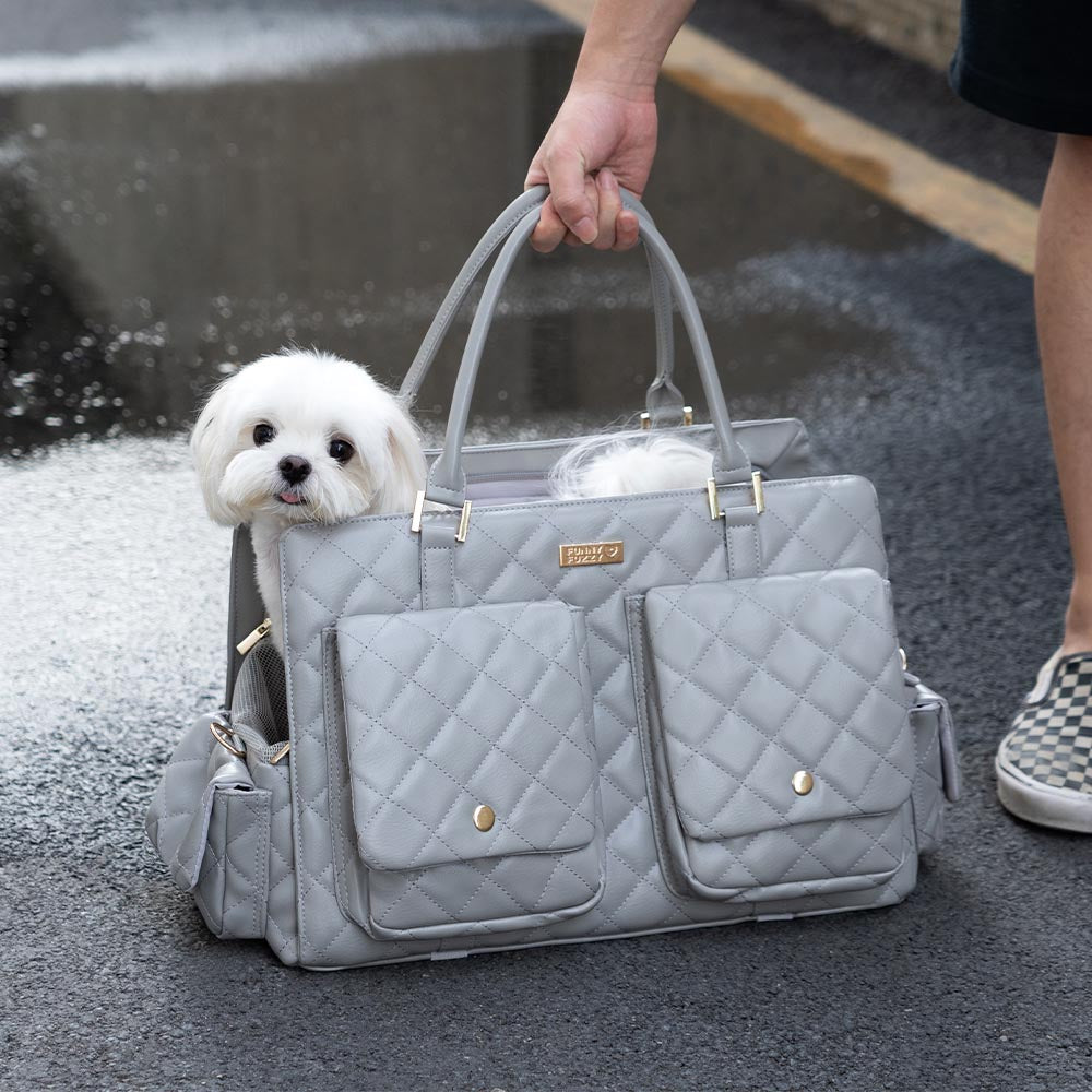 Borsa per animali da viaggio condivisa, grande, elegante, multifunzionale, per cani umani e cani - Coda errante