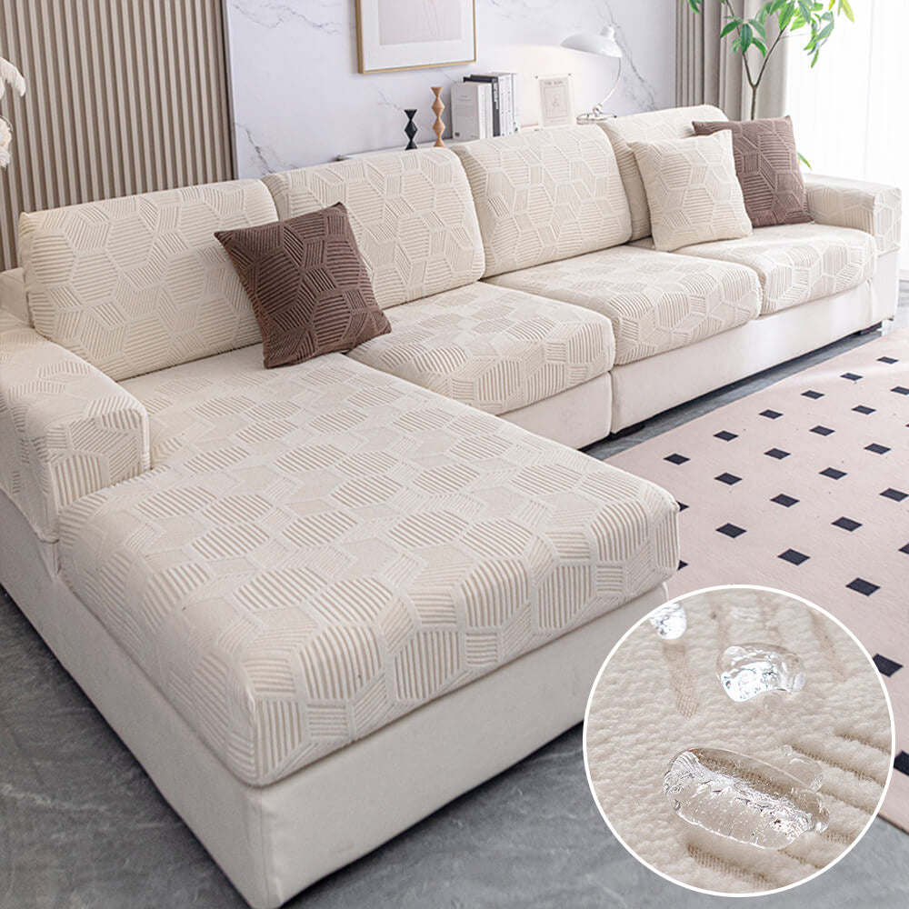 Honeycomb Pattern Waterproof Stretch Full-Cover Magic Couch Cover