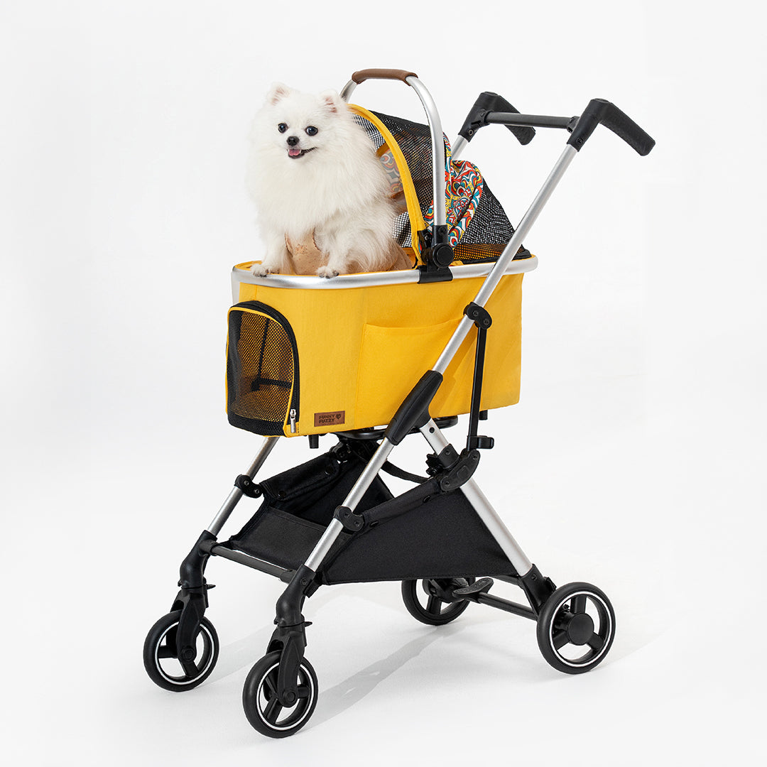 Carrello per animali domestici 2-in-1 in lega di alluminio multifunzionale - Ultra-leggero e smontabile per cuccioli