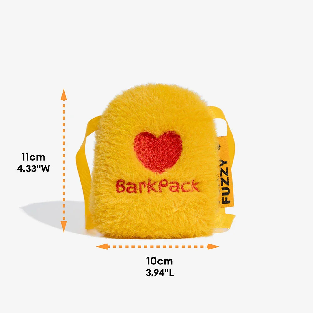 FUNNYFUZZY Zaino Peluche Squeaky Giocattolo per Cani – BarkPack