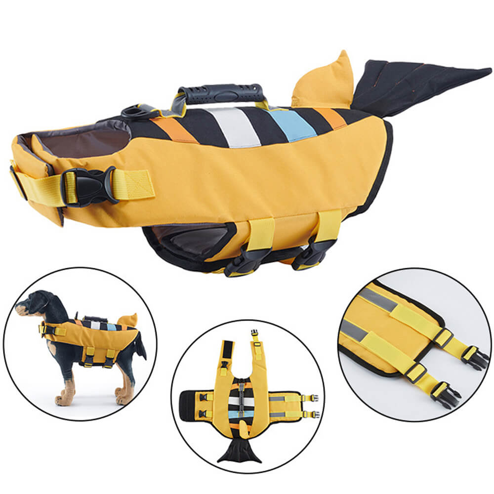 Pet dog clothes Marine animal party Drowning equipment Pet life jacket Swimming suit