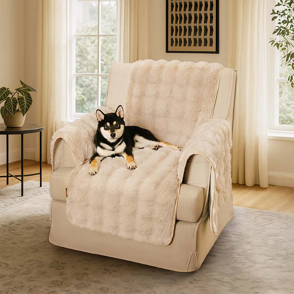 Copertura per divano impermeabile in peluche morbido protettore per mobili - EverDry